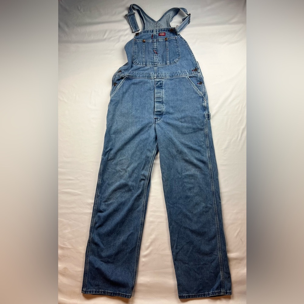 Men's Dickies Denim Overalls - Classic Workwear Style